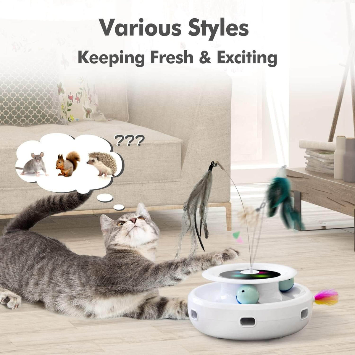 Cat Teaser Toy Attachment 7PCS