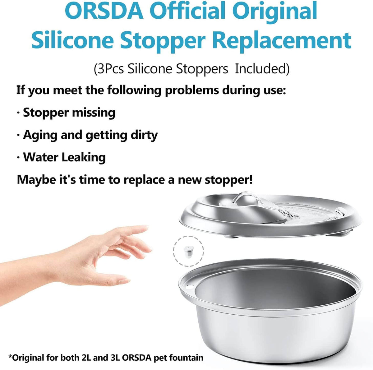 Replacement Silicone Stopper for 2L/3L