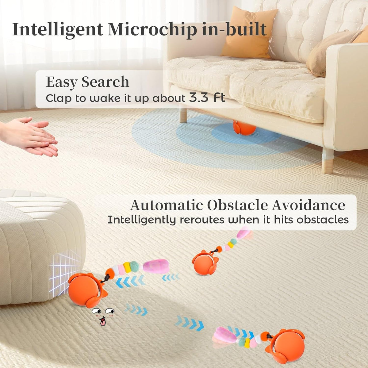 ORSDA Smart Cat Toy Ball