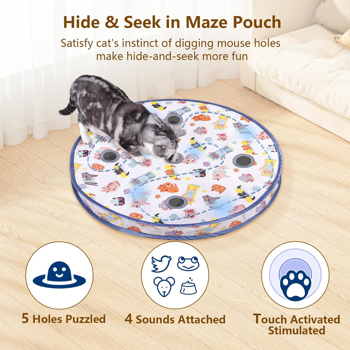 ORSDA 2-in-1 Upgraded Maze Pouch Smart Ball Toy