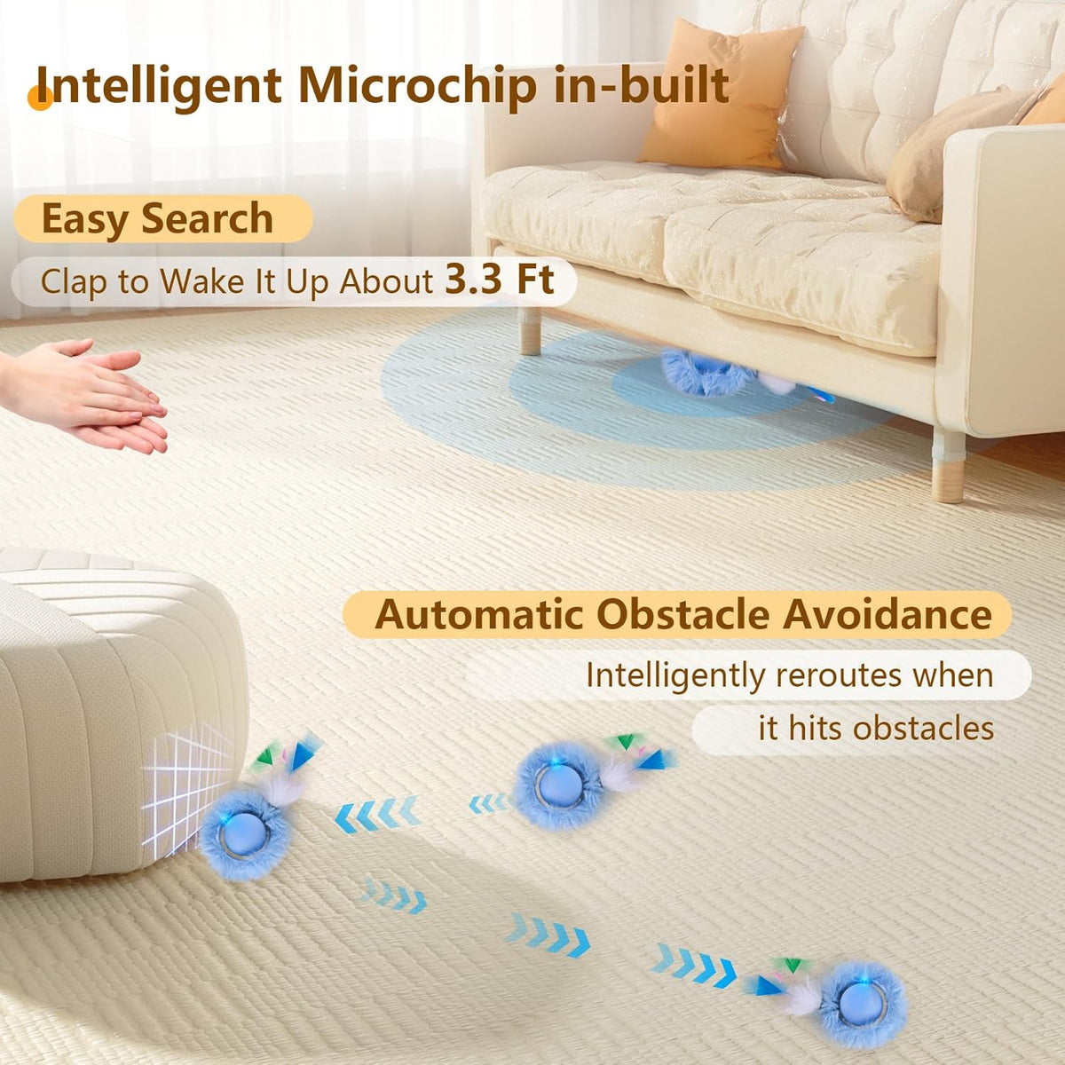 ORSDA 2-in-1 Upgraded Maze Pouch Smart Ball Toy