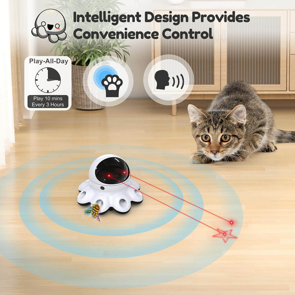 2-in-1 Interactive Cat Laser Toys-ORSDA