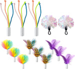 Replacement Feather and Mylar Crinkle Ball 14PCS