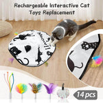 Replacement Feather and Mylar Crinkle Ball 14PCS