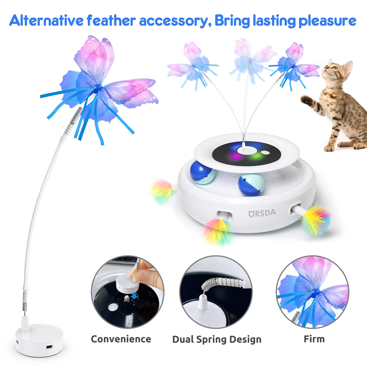 Replaceable Butterfly Accessory 3PCS