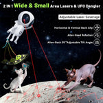 Interactive Dual Laser & Catnip UFO Toy