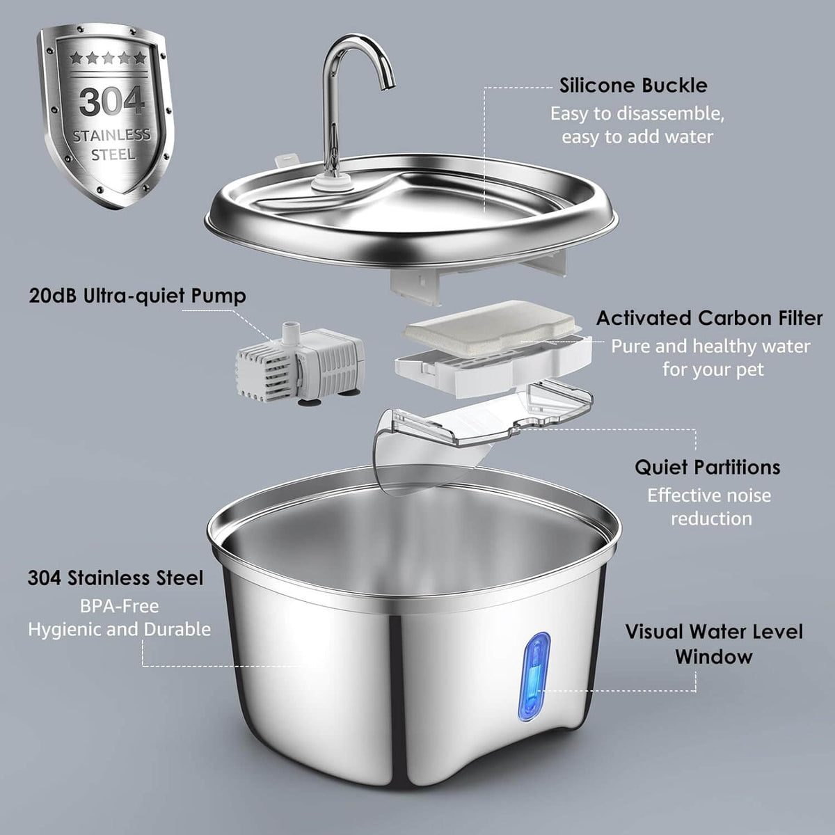 Pet Water Fountain