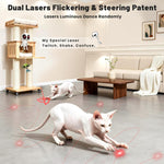Interactive Dual Laser & Catnip UFO Toy
