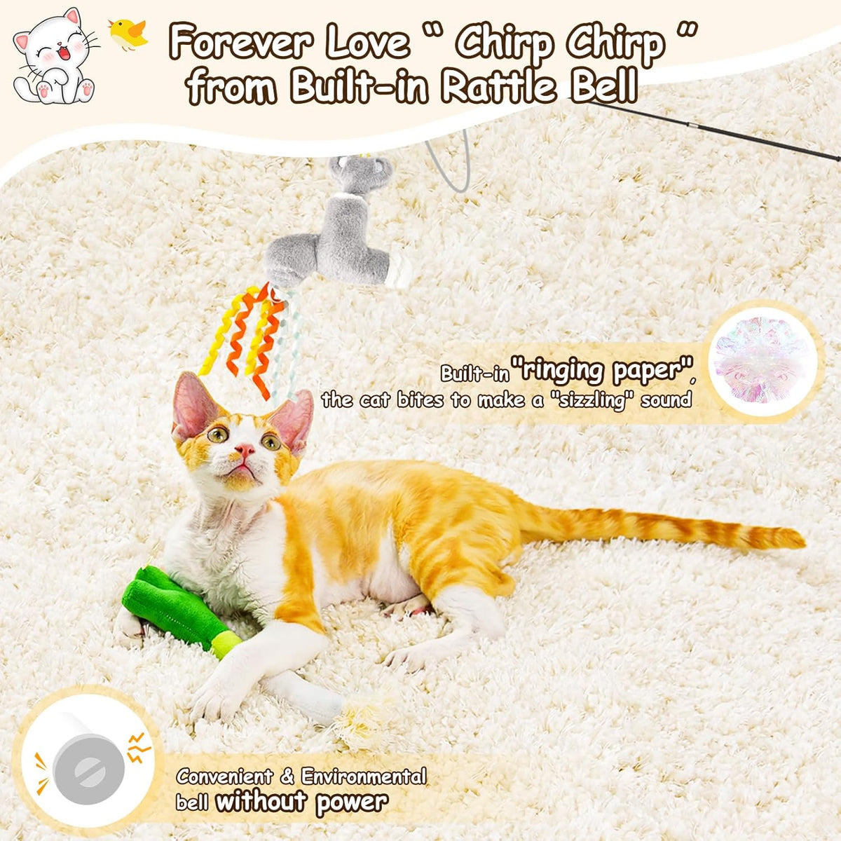 ORSDA Cat Wand Toy