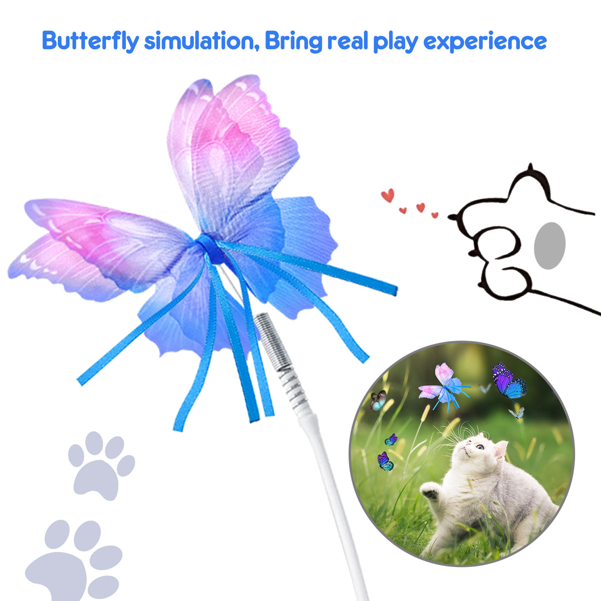 Replaceable Butterfly Accessory 3PCS
