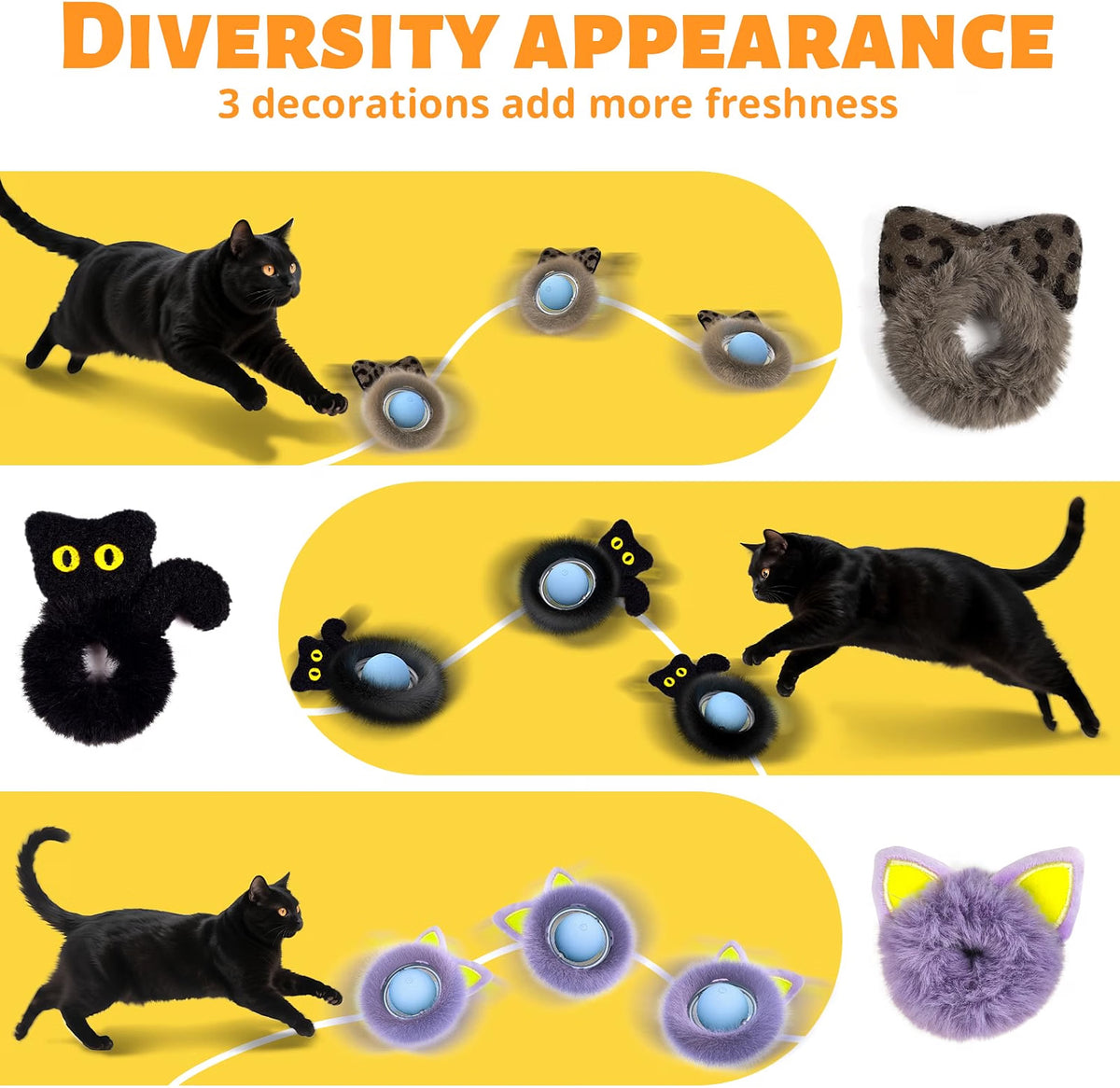 ORSDA T98 Replacement Ball – Rolling & Chirping Cat Toy