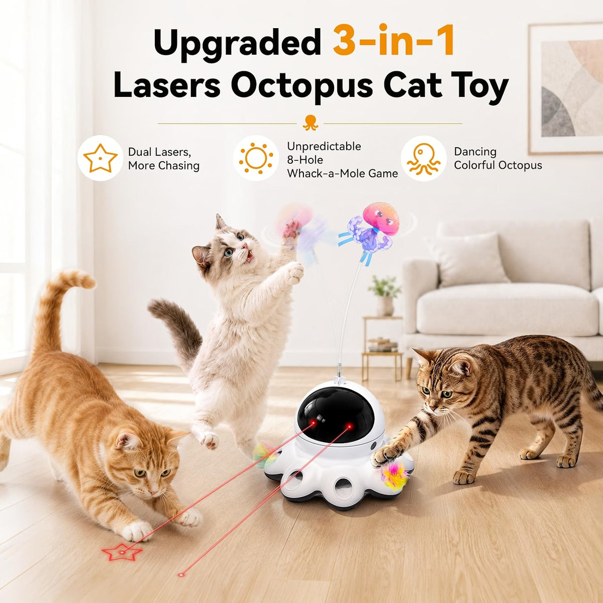 2-in-1 Cat Laser Toys