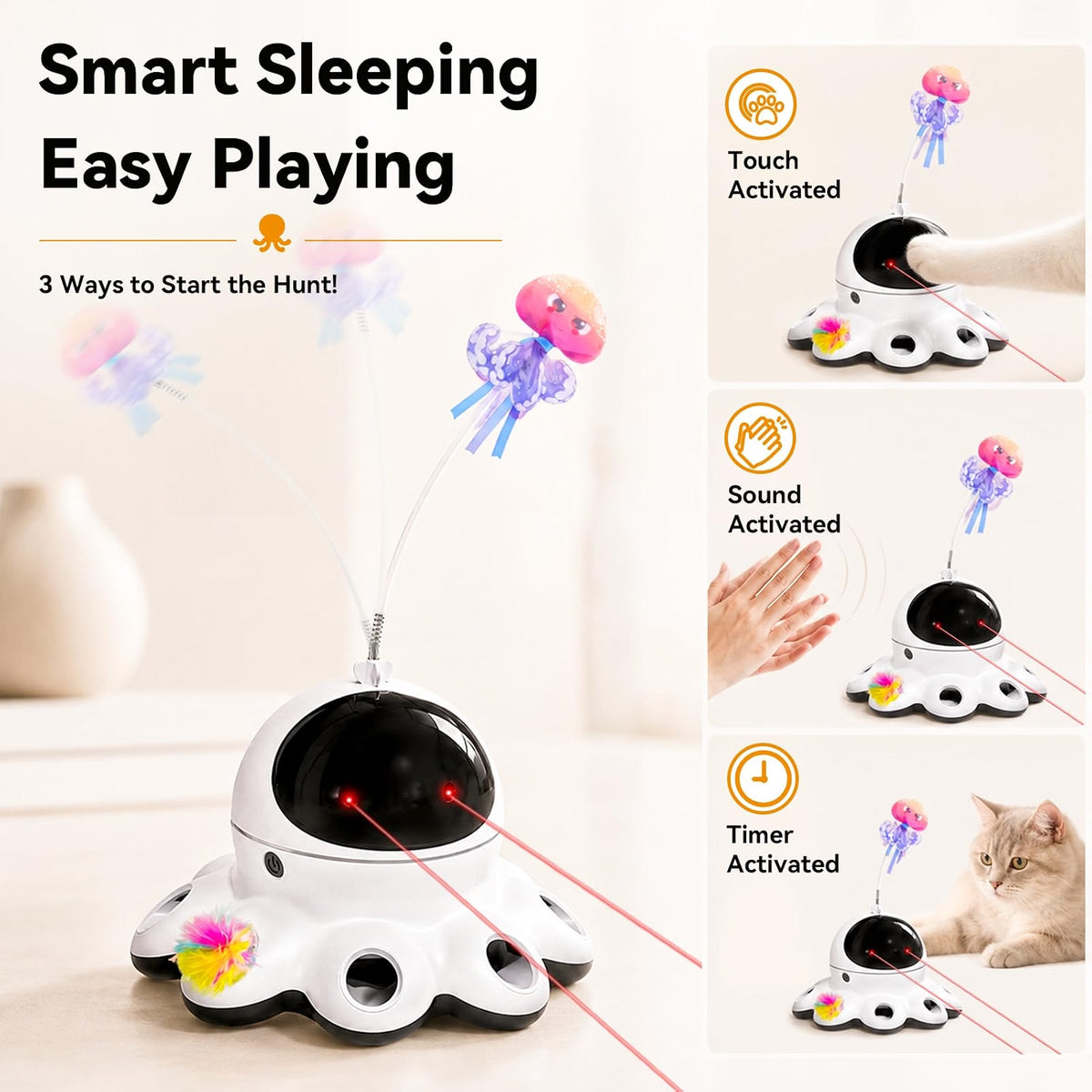 2-in-1 Cat Laser Toys