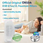 2L/67oz Water Fountain Filters 6/12Pack