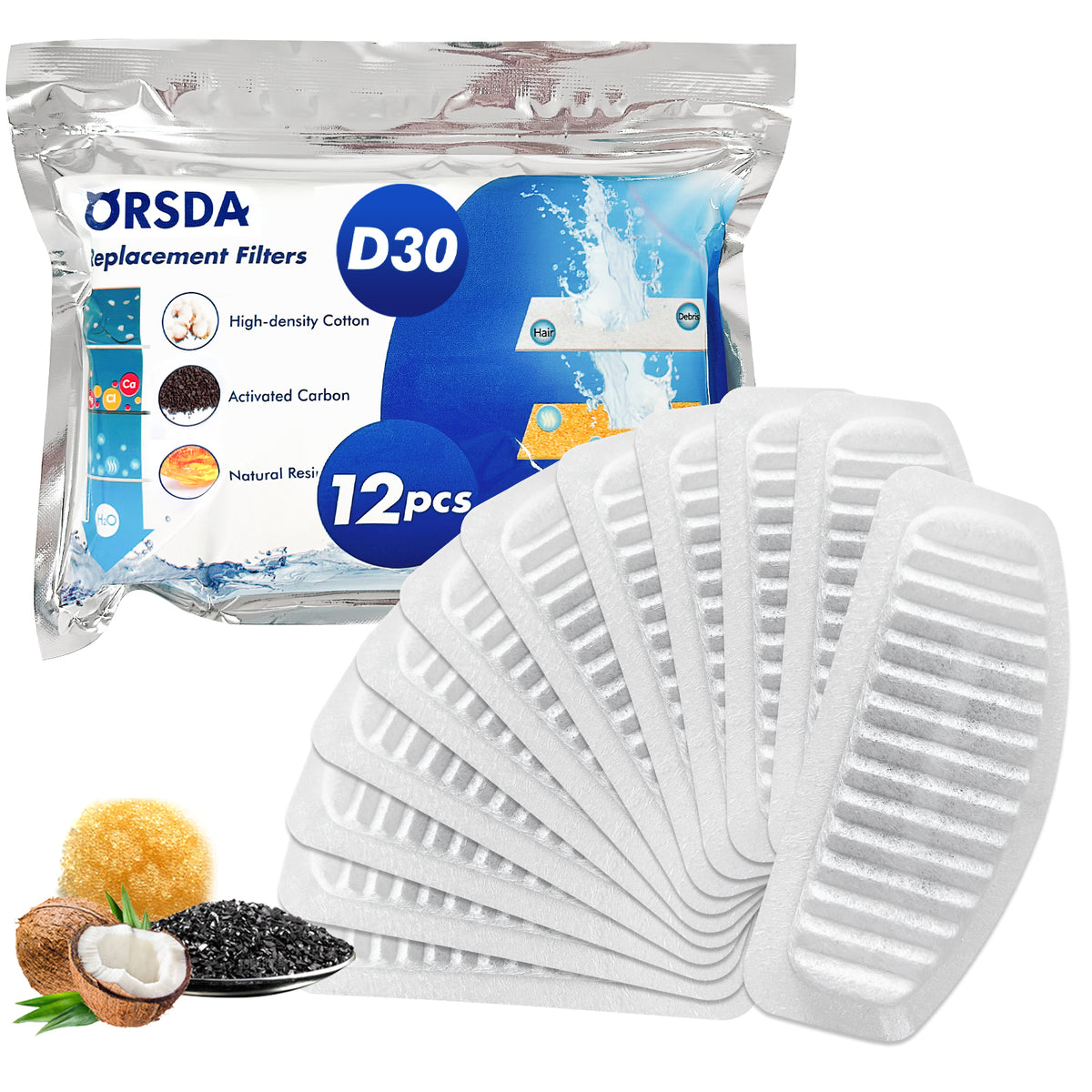 2L/67oz Water Fountain Filters 6/12Pack
