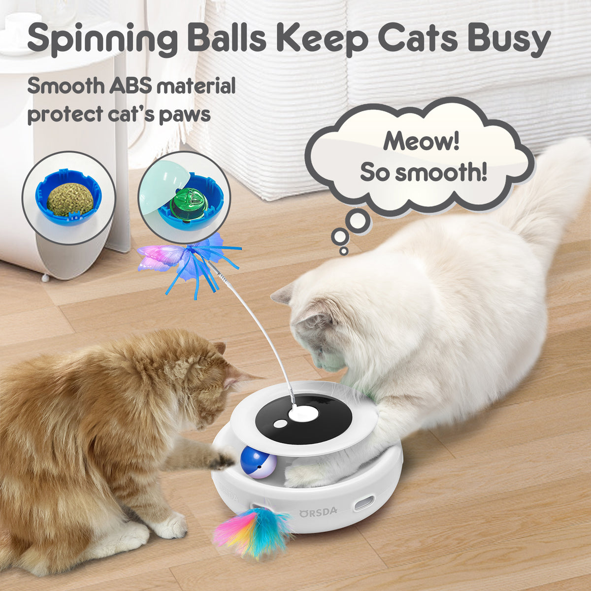 ORSDA 3-in-1 Cat Toys