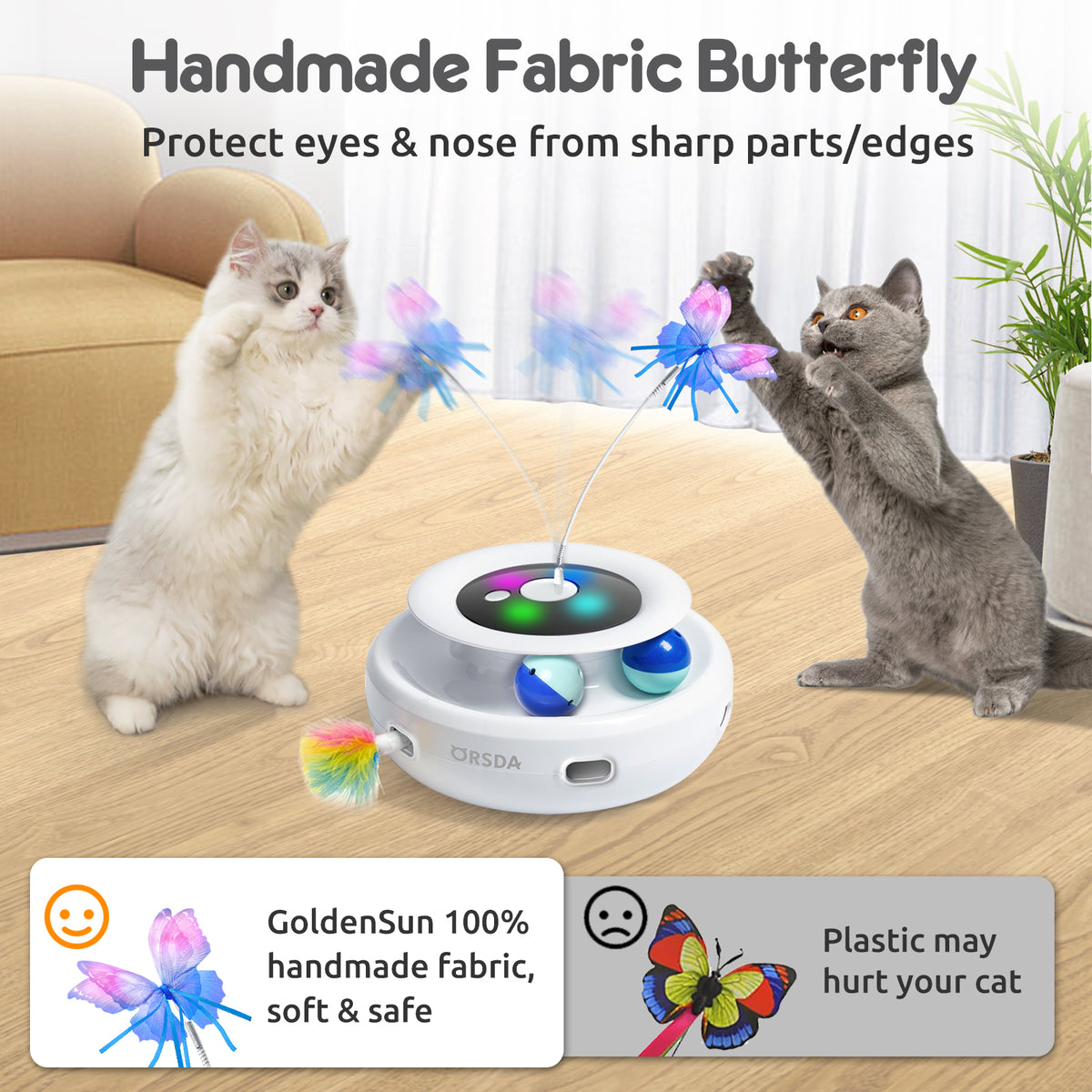 ORSDA 3-in-1 Cat Toys